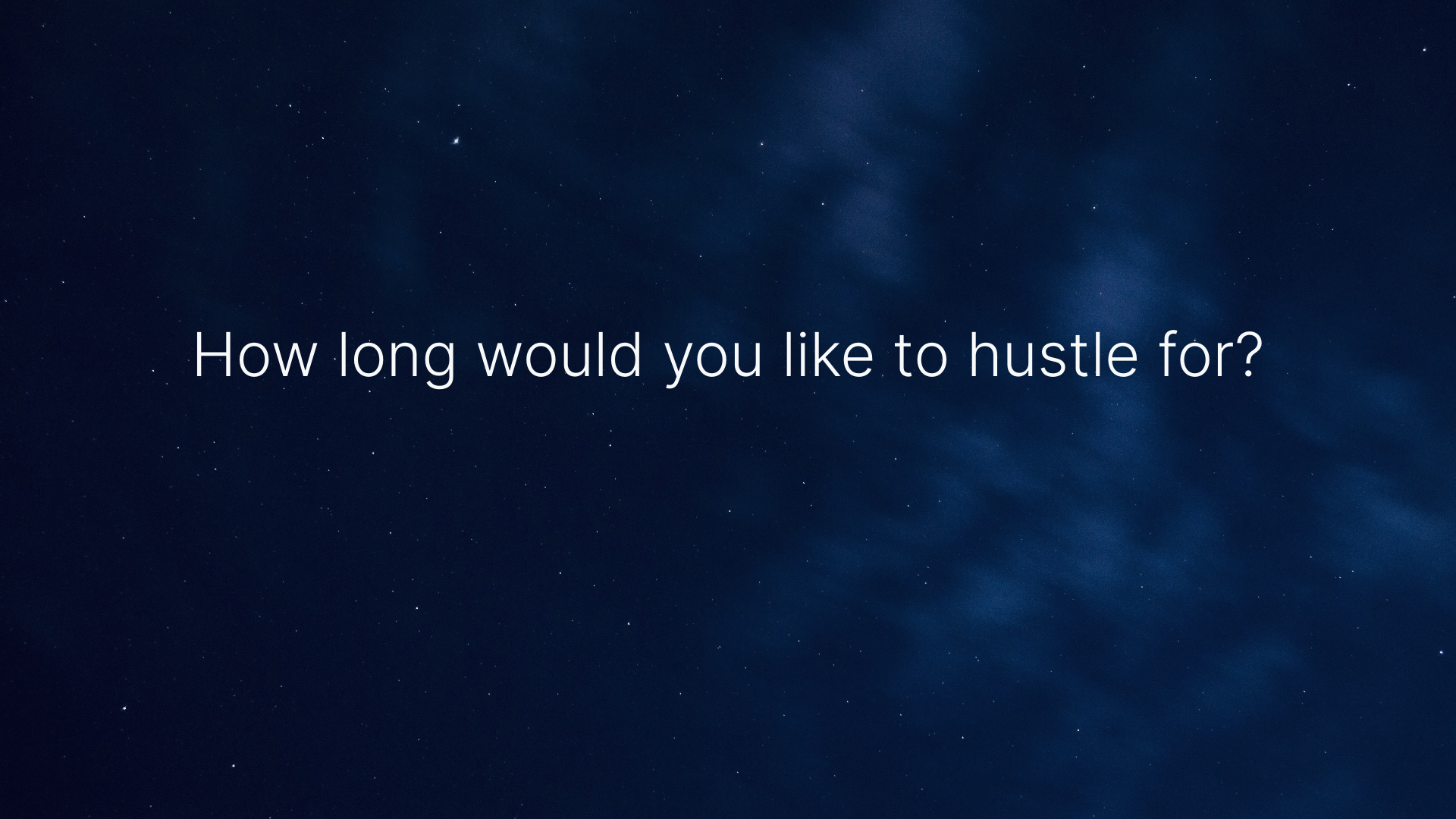Hustle Timer